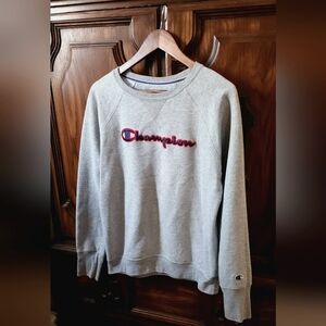 Champion - Women's Pullover Crewneck Oxford Grey - M